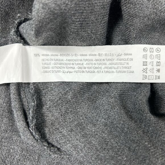 Zara Women's Gray Soft Button Down Collared Shirt Dress Midi 3/4 Sleeve Small - Picture 16 of 16